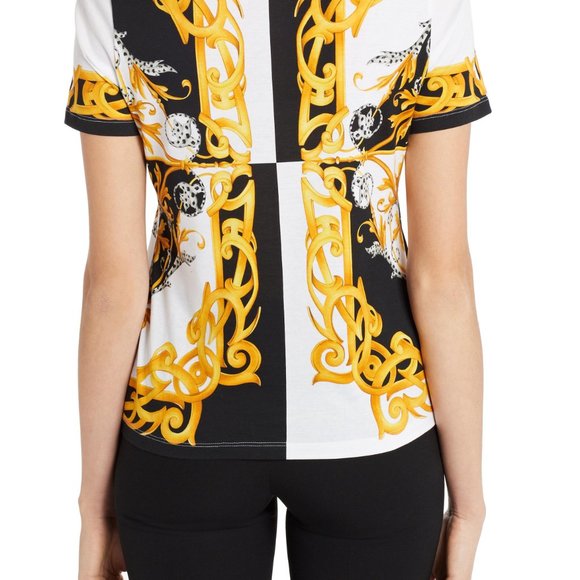 Sold Versace Baroque-Print T-shirt - Picture 3 of 11